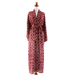 Batik robe, 'Ruby Red Nebula' - Red Hand Crafted Batik Robe from Indonesia
