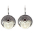 Garnet drop earrings, 'Royal Lady' - Garnet drop earrings thumbail