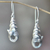 Sterling silver dangle earrings, 'Balinese Snail' - Indonesian Sterling Silver Dangle Earrings (image 2) thumbail