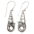 Sterling silver dangle earrings, 'Balinese Snail' - Indonesian Sterling Silver Dangle Earrings thumbail