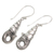 Sterling silver dangle earrings, 'Balinese Snail' - Indonesian Sterling Silver Dangle Earrings (image 2b) thumbail