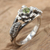 Peridot flower ring, 'Anemone Blossom' - Peridot flower ring (image 2b) thumbail