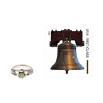 Peridot flower ring, 'Anemone Blossom' - Peridot flower ring