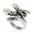 Sterling silver cocktail ring, 'Dragon Claws' - Sterling silver cocktail ring