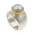 Cultured pearl cocktail ring, 'Jakarta Moonbeam' - Sterling Silver and Pearl Domed Ring (image 2a) thumbail