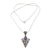 Amethyst pendant necklace, 'Love's Arrow' - Amethyst and Sterling Silver Pendant Necklace