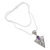 Amethyst pendant necklace, 'Love's Arrow' - Amethyst and Sterling Silver Pendant Necklace