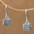 Sterling silver dangle earrings, 'Prayer Locket' - Sterling Silver Prayer Box Earrings thumbail