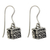 Sterling silver dangle earrings, 'Prayer Locket' - Sterling Silver Prayer Box Earrings (image 2a) thumbail