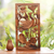 Wood relief panel, 'Stork with Lotus Blossoms' - Carved Wood Bird Relief Panel (image 2j) thumbail