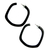Buffalo horn hoop earrings, 'Borneo Mysteries' - Modern Horn Hoop Earrings (image 2c) thumbail