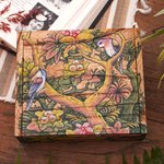 Wood jewelry box, 'Tropical Birds' - Wood Jewelry Box
