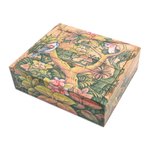 Wood jewelry box, 'Tropical Birds' - Wood Jewelry Box