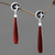 Carnelian dangle earrings, 'Cross at Sunset' - Carnelian dangle earrings