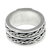 Men's sterling silver band ring, 'Lightning Paths' - Men's Hand Crafted Sterling Silver Band Ring (image 2a) thumbail