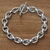 Men's sterling silver link bracelet, 'Brave Knight' - Men's Handcrafted Sterling Silver Link Bracelet (image 2) thumbail