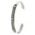 Gold accent cuff bracelet, 'Hypnotic Art' - Gold accent cuff bracelet (image 2b) thumbail