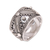 Sterling silver band ring, 'Lavish Bali' - Handcrafted Sterling Silver Band Ring from Bali thumbail