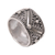 Sterling silver band ring, 'Lavish Bali' - Handcrafted Sterling Silver Band Ring from Bali (image 2d) thumbail