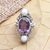 Cultured pearl and amethyst ring, 'Frangipani Queen' - Cultured pearl and amethyst ring thumbail