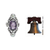 Cultured pearl and amethyst ring, 'Frangipani Queen' - Cultured pearl and amethyst ring (image 2j) thumbail
