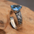 Blue topaz cocktail ring, 'Ocean Divine' - Indonesian Silver and Blue Topaz Ring (image 2) thumbail