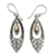 Gold accent dangle earrings, 'Balinese Peacock' - Gold accent dangle earrings thumbail