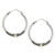 Gold accent hoop earrings, 'Two Tone Moon' - Fair Trade Gold Accented Sterling Silver Hoop Earrings thumbail