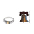 Gold accent band ring, 'Frangipani Aura' - Handmade Silver and 18k Gold Ring (image 2j) thumbail