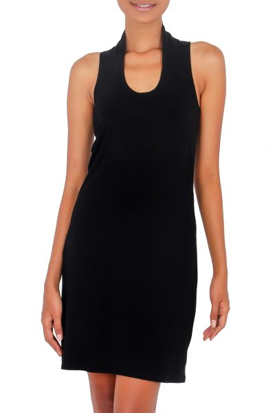 Jersey knit dress