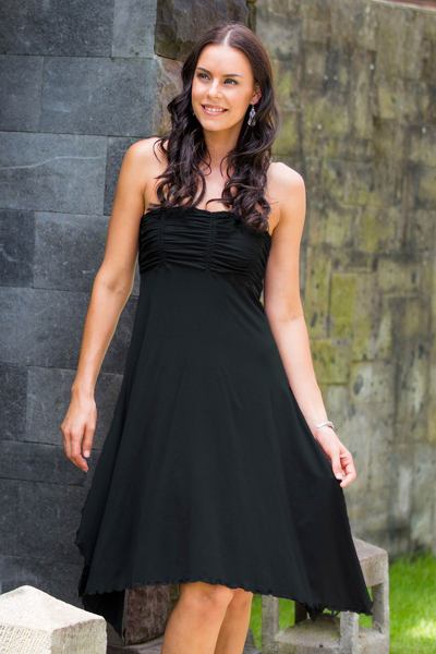 Jersey knit dress, 'Black Java Chic' - Jersey knit dress
