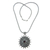 Garnet pendant necklace, 'Empress of Flowers' - Garnet pendant necklace