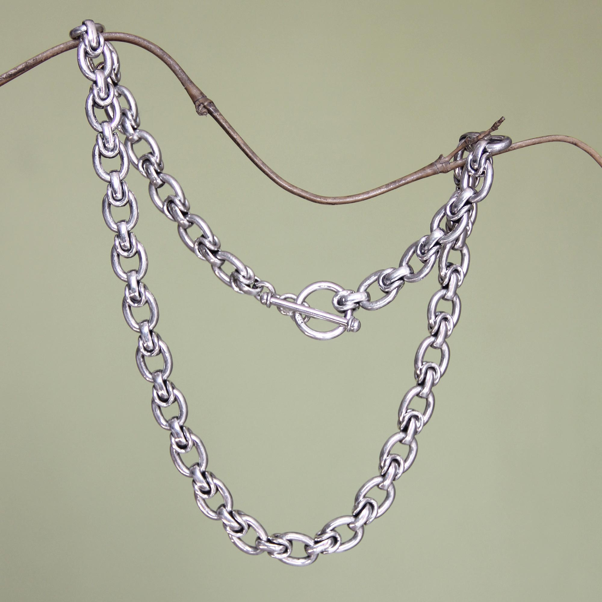So Chic Jewels 925 Sterling Silver Single Chain 