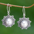Cultured pearl flower earrings, 'Melati Hearts' - Cultured pearl flower earrings thumbail