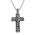 Peridot pendant necklace, 'Jasmine Cross' - Peridot and Sterling Silver Pendant Necklace (image 2c) thumbail