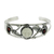 Garnet cuff bracelet, 'Night Goddess' - Garnet Cuff Bracelet (image 2a) thumbail