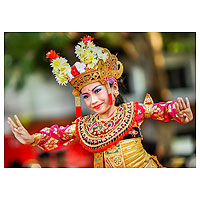 'Condong Dancer III' - Balinese Condong Dancer Color Photograph