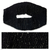 Beaded belt, 'Jet Black Distinction' - Beaded belt