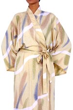 Women's batik robe, 'Sweet Nuance' - Women's Batik Patterned Robe
