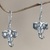 Sterling silver dangle earrings, 'Balinese Elephants' - Sterling silver dangle earrings thumbail