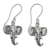 Sterling silver dangle earrings, 'Balinese Elephants' - Sterling silver dangle earrings thumbail