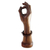 Wood sculpture, 'Hamsasya Mudra' - Original Wood Sculpture Hand Carved Art (image 2b) thumbail