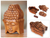 Wood puzzle box, 'Solemn Buddha' - Wood puzzle box