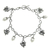 Cultured pearl charm bracelet, 'Baby Butterfly' - Cultured pearl charm bracelet