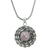 Cultured pearl flower necklace, 'Java Rose' - Cultured pearl flower necklace (image 2a) thumbail