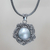 Cultured pearl flower necklace, 'Radiant Moonflower' - Cultured pearl flower necklace thumbail