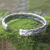 Men's sterling silver cuff bracelet, 'Flowing Water' - Men's Modern Sterling Silver Cuff Bracelet