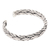 Men's sterling silver cuff bracelet, 'Flowing Water' - Men's Modern Sterling Silver Cuff Bracelet