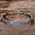 Men's sterling silver cuff bracelet, 'Warrior' - Men's Silver Cuff Bracelet
