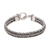 Men's sterling silver bracelet, 'Balinese Centipede' - Men's Silver Bracelet Sterling 925 Handmade (image 2a) thumbail